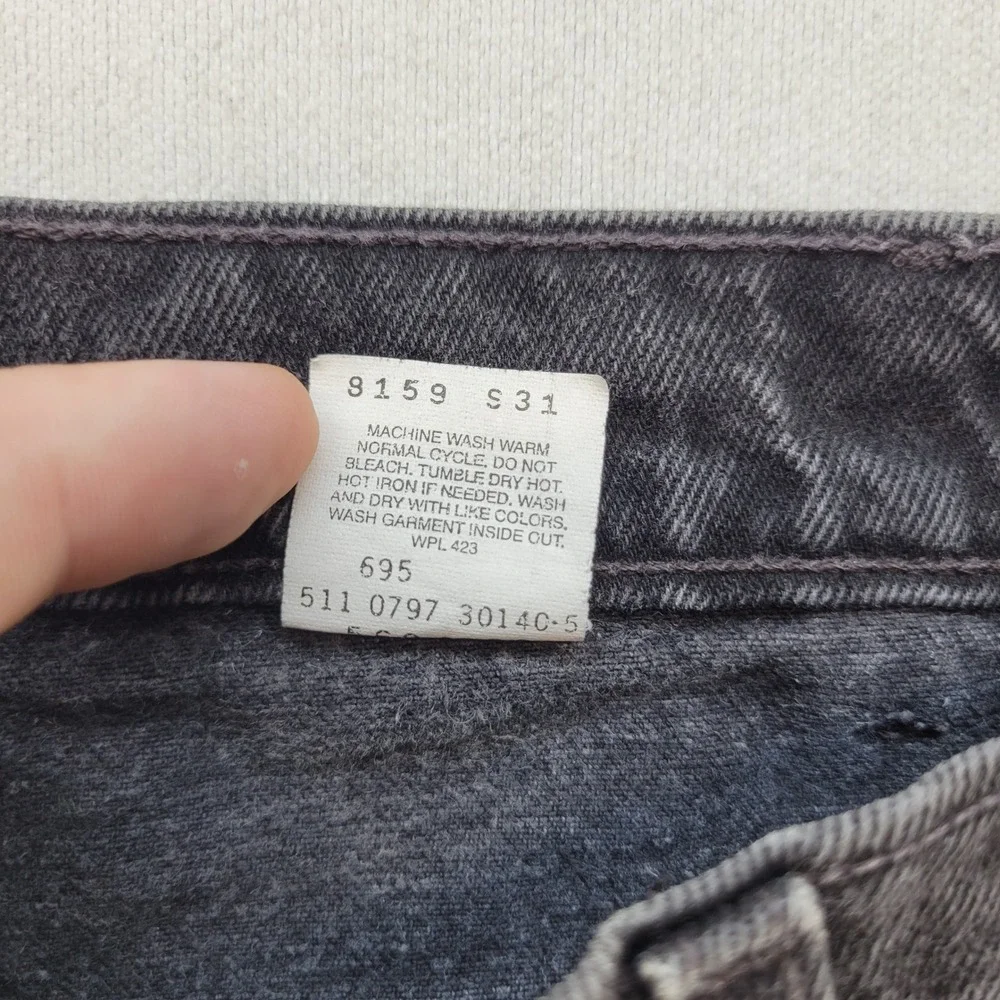 Levi's 560 Jeans Mens 40x32 Black Loose Fit Tapered Leg Vintage Made in USA 90s
